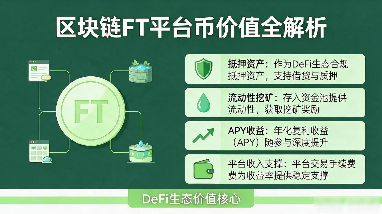 去中心化金融平台币价值分析_区块链ft平台币_FT币发行机制与销毁回购策略